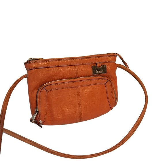 Tignanello Bags Womens Tignanello Crossbody Purse Tan Pebbled